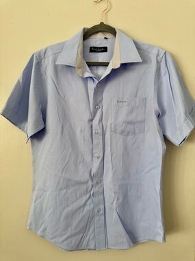 Paul Smith Light Blue Button Down 👕 Luxury Business Casual Designer Shirt